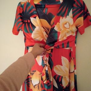 Floral 2 piece skirt an top